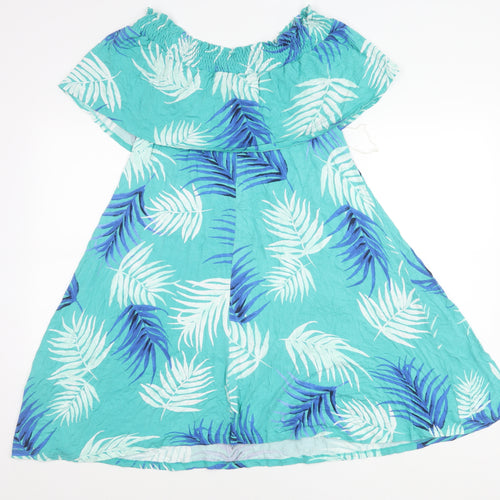 Marks and Spencer Womens Tropical Multicoloured A-Line Dress Size 12