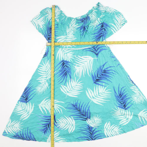 Marks and Spencer Womens Tropical Multicoloured A-Line Dress Size 12