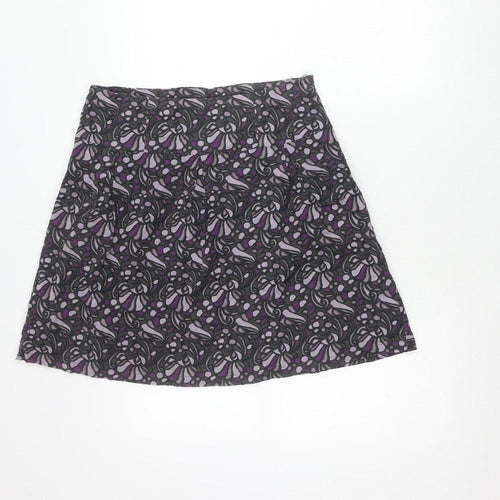 Part Two Women's Multicoloured Floral A-Line Cotton Skirt Size 12