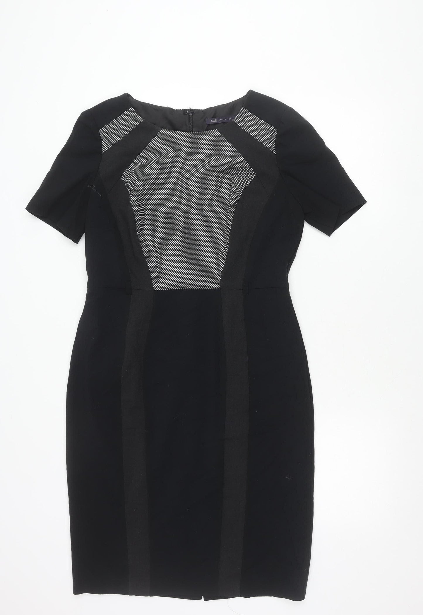 Marks and Spencer Women’s Black Sheath Dress Size 12 Workwear