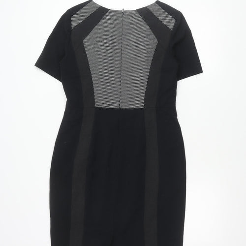 Marks and Spencer Women’s Black Sheath Dress Size 12 Workwear