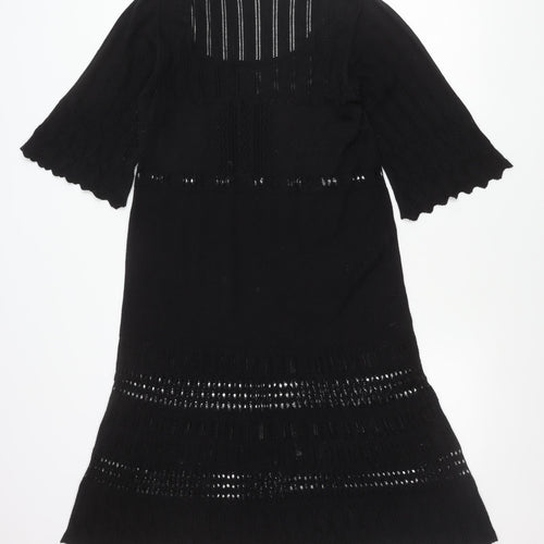 Marks and Spencer Women’s Black Knit Shift Dress Size 12