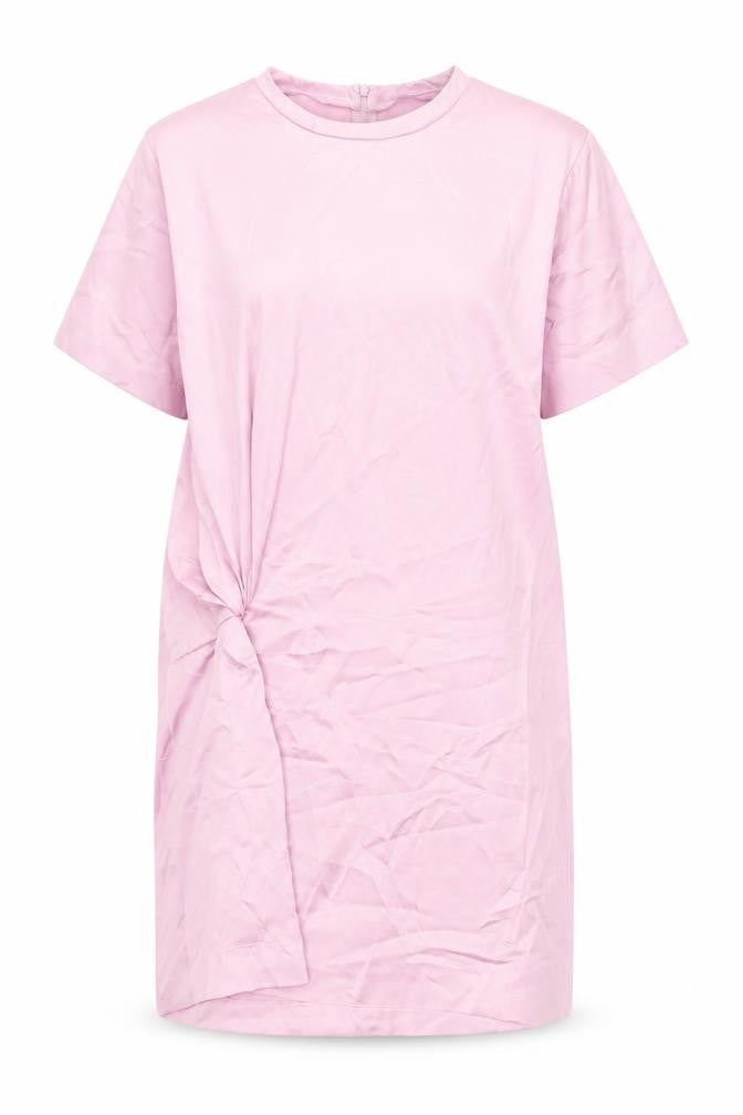 Zara Women Pink Shift Dress Size 8 Short Sleeve Knee Length Polyester