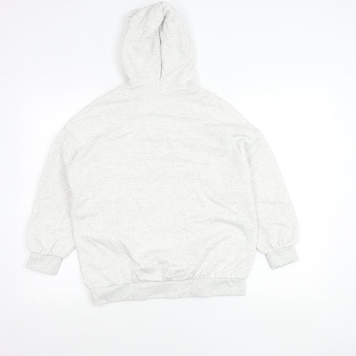 Marks & Spencer Girls Grey Smiley World Pullover Hoodie 9-10 Years