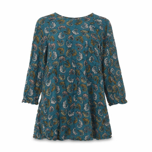 H&M Women’s Multicoloured Paisley Blouse Size 10 Long Sleeve Viscose