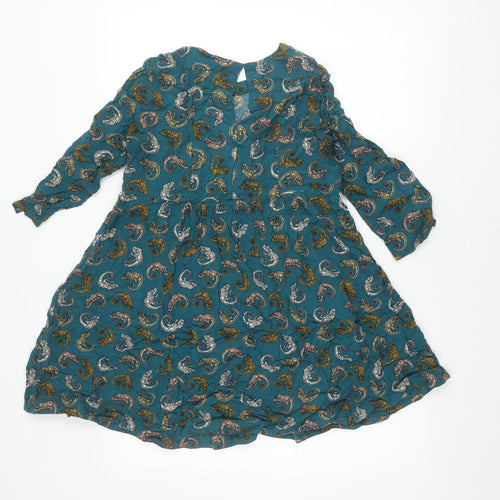 H&M Women’s Multicoloured Paisley Blouse Size 10 Long Sleeve Viscose