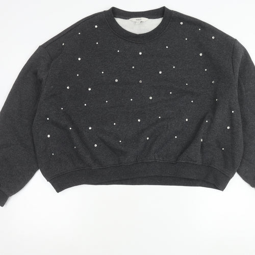 Marks and Spencer Women’s Grey Jewel Pullover Jumper Size L Regular
