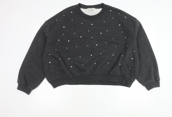 Marks and Spencer Women’s Grey Jewel Pullover Jumper Size L Regular