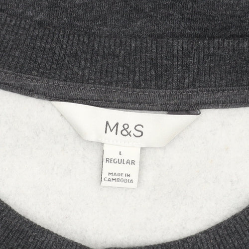 Marks and Spencer Women’s Grey Jewel Pullover Jumper Size L Regular