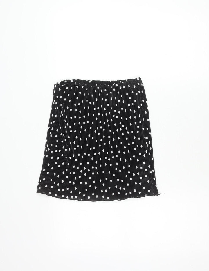 ASOS Women’s Black Polka Dot Pencil Skirt Size 8 Short Stretch