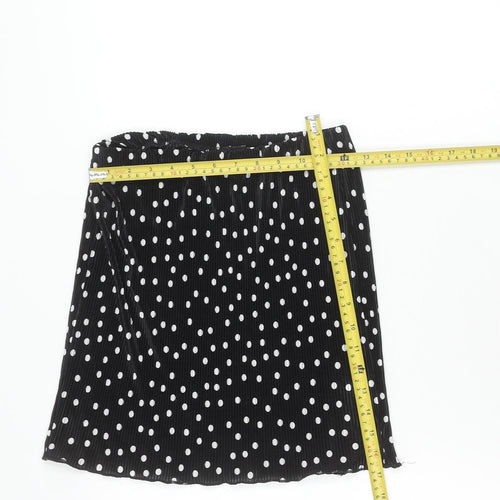 ASOS Women’s Black Polka Dot Pencil Skirt Size 8 Short Stretch