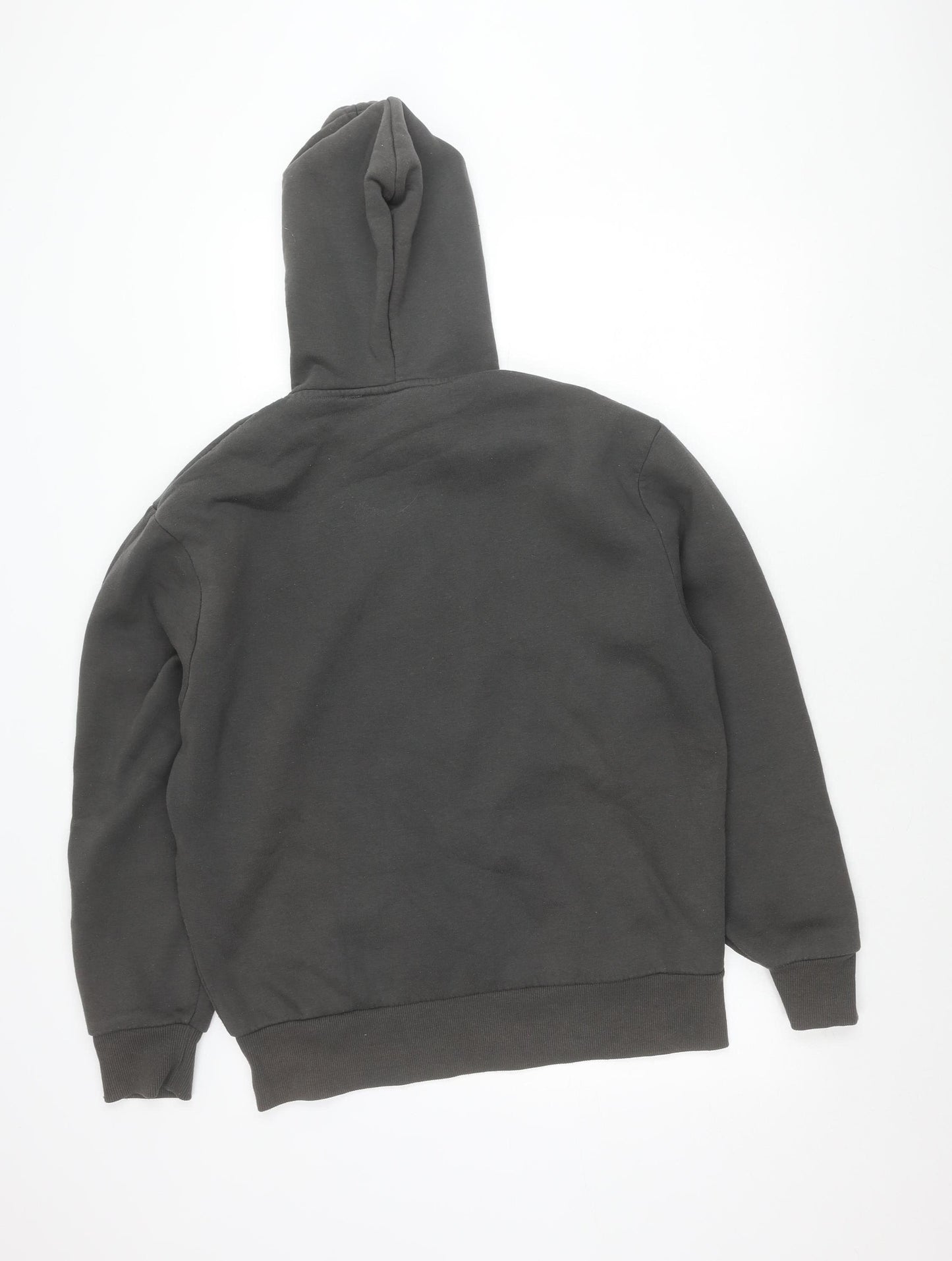 Collusion Men’s Black Pullover Hoodie Small Logo Graphic Print