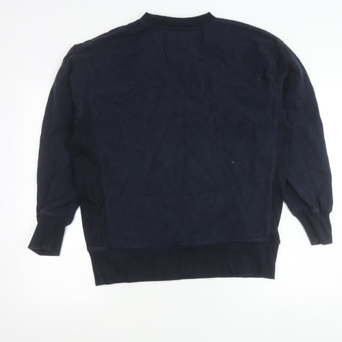 Superdry Men’s Blue XS Pullover Crew Neck Sweatshirt Logo