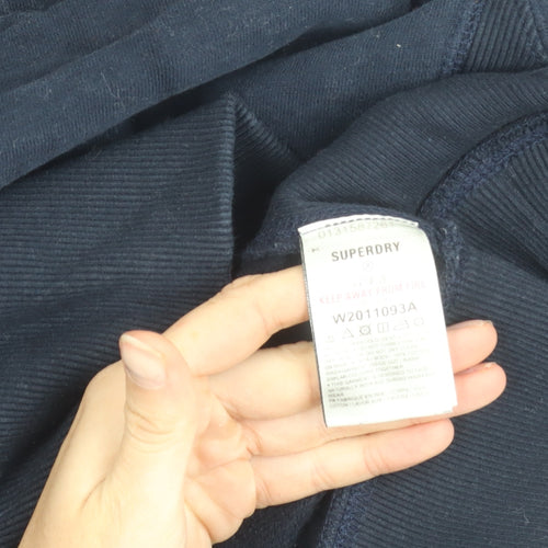 Superdry Men’s Blue XS Pullover Crew Neck Sweatshirt Logo