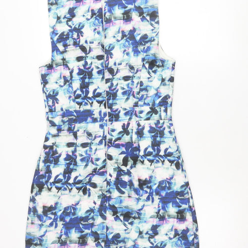Warehouse Women’s Multicoloured Floral Sheath Dress Size 10