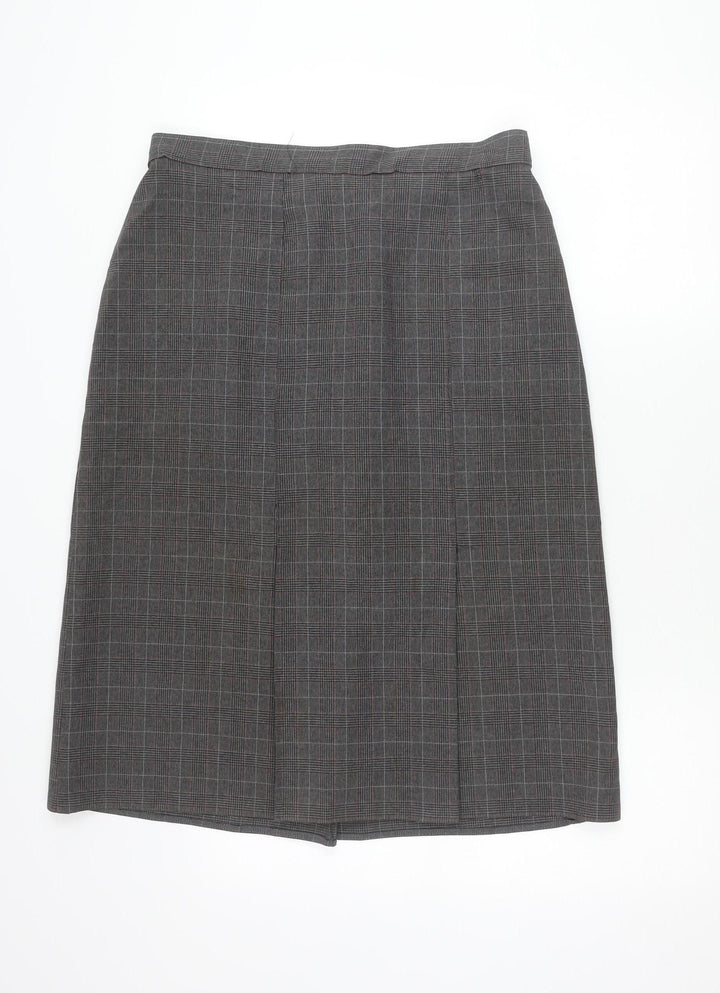 Marks and Spencer Women’s Grey Check Pencil Skirt Size 16