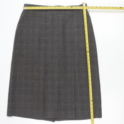 Marks and Spencer Women’s Grey Check Pencil Skirt Size 16