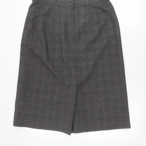 Marks and Spencer Women’s Grey Check Pencil Skirt Size 16