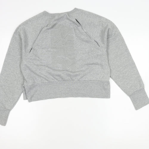 Nike Womens Grey XS Dri-Fit Crew Neck Long Sleeve Sweatshirt
