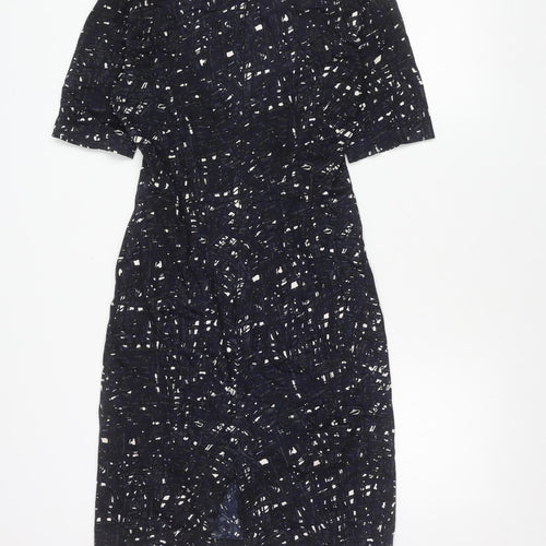 Great Plains Women's Blue Geometric Sheath Dress Size S