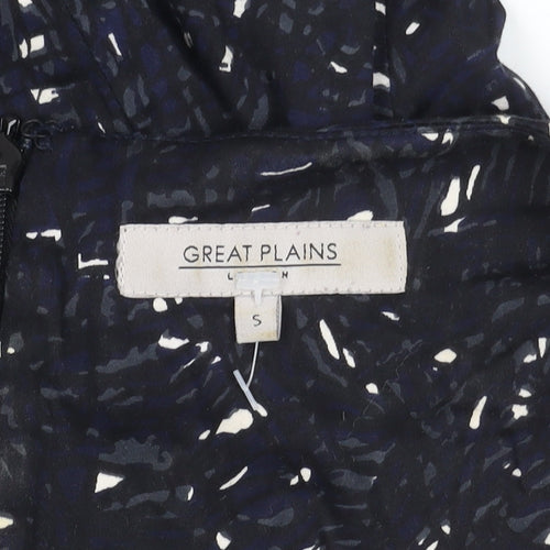 Great Plains Women's Blue Geometric Sheath Dress Size S