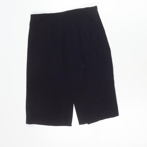 Kay Baker Womens Black Size 10 Pencil Knee Length Skirt Workwear