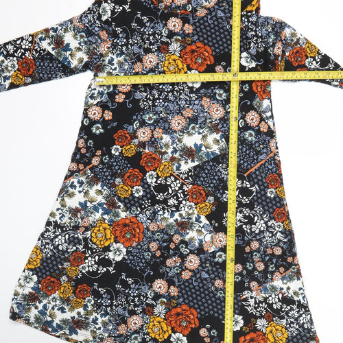 Tu Women’s Multicoloured Floral A-Line Jersey Dress Size 8