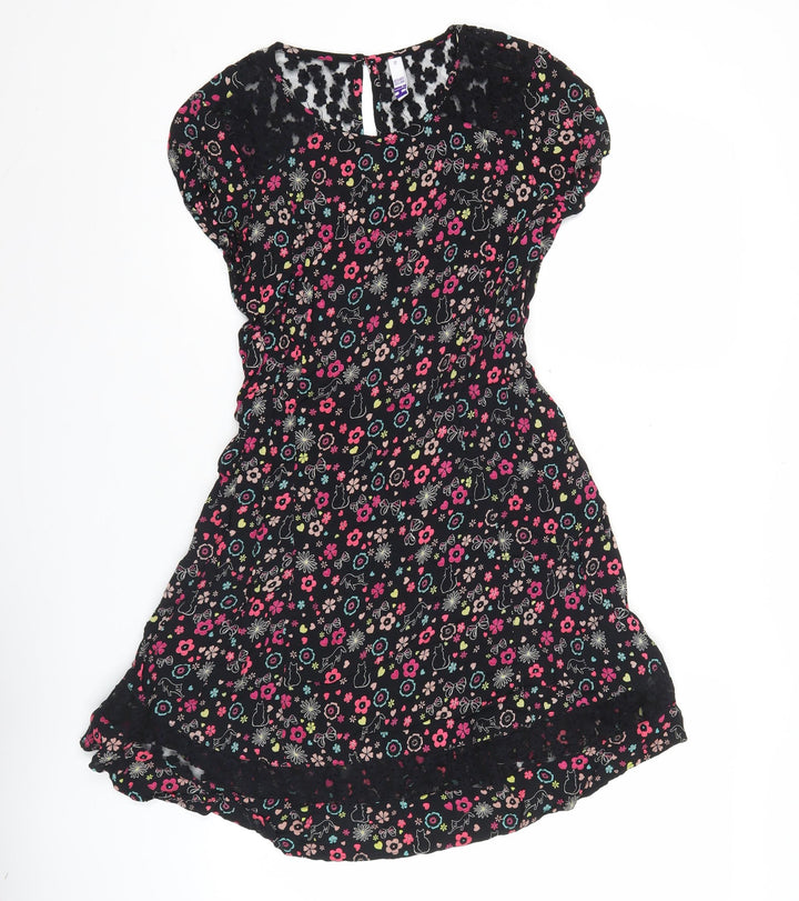 By Henry Holland Womens Multicolour Floral Skater Dress Size 12