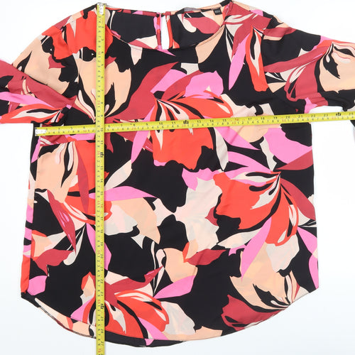 Dorothy Perkins Womens Multicolour Floral Blouse UK 18 Bell Sleeves