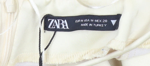 Zara Women Beige Strapless Bodycon Long Dress Size 12