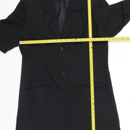 Fashion Plus Womens Black Size 14 Tailored Formal Suit Jacket