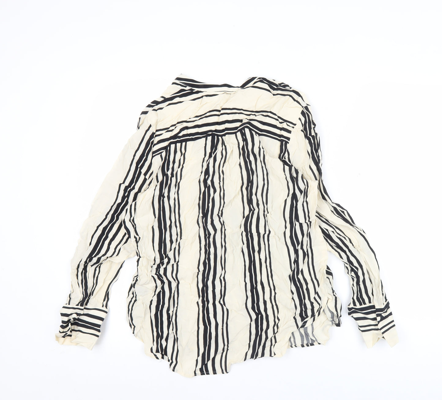 Marks and Spencer Autograph Women’s Black White Striped Blouse Size 14