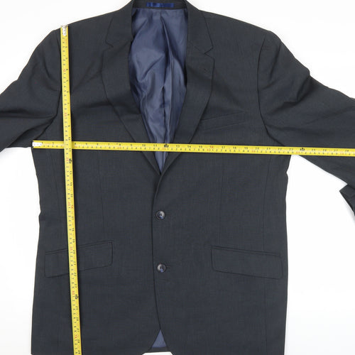 Taylor & Wright Men’s Grey 44R Notch Lapel Blazer Jacket