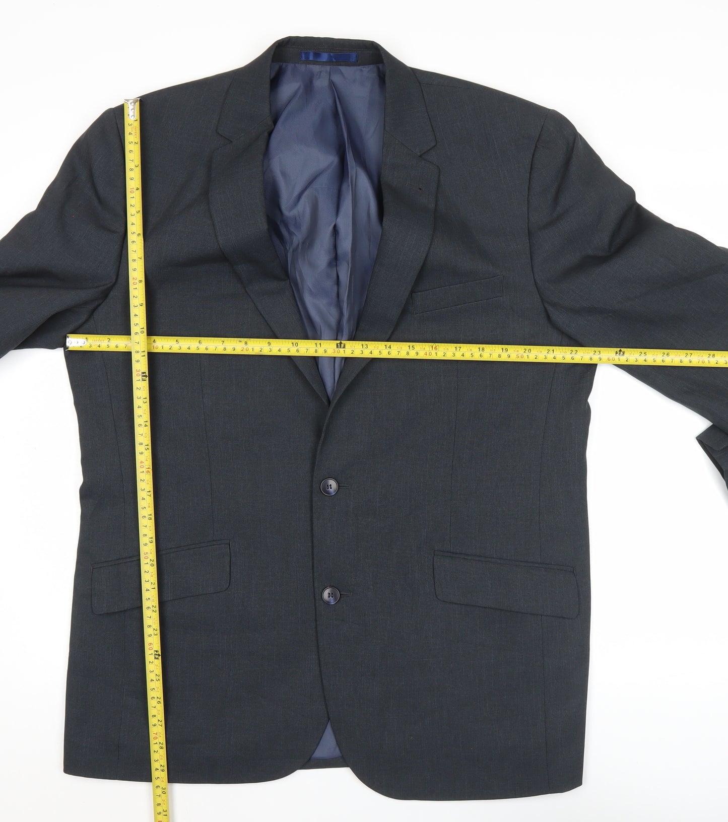 Taylor & Wright Men’s Grey 44R Notch Lapel Blazer Jacket