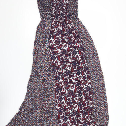Japna Womens Multicoloured Paisley Midi A-Line Dress Size S