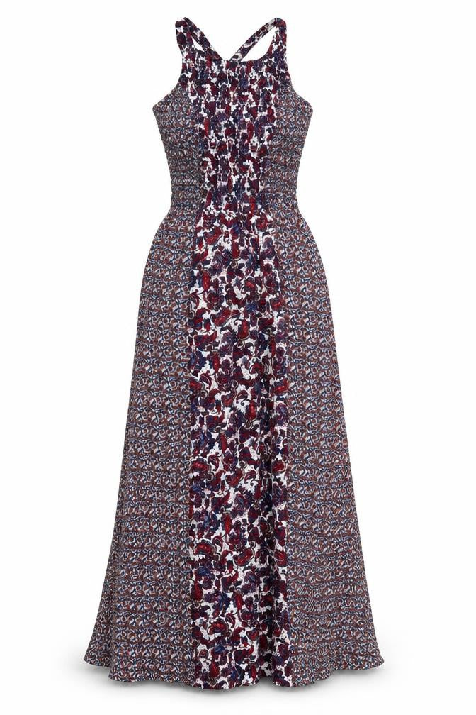 Japna Womens Multicoloured Paisley Midi A-Line Dress Size S