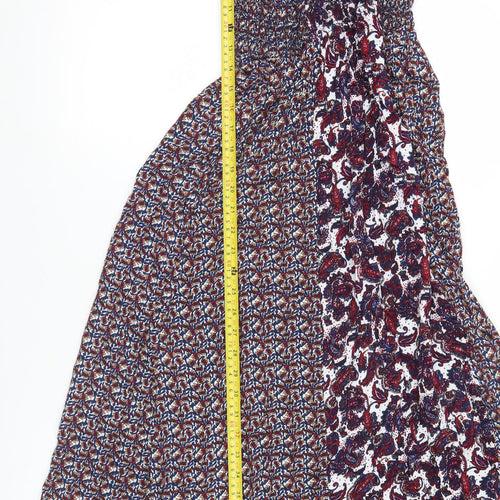 Japna Womens Multicoloured Paisley Midi A-Line Dress Size S