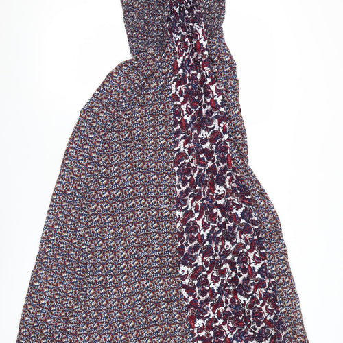 Japna Womens Multicoloured Paisley Midi A-Line Dress Size S