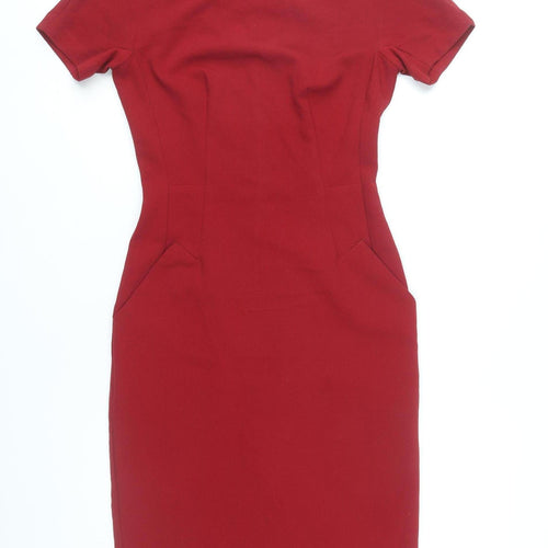 Next Women’s Red Sheath Knee Length Dress Size 6