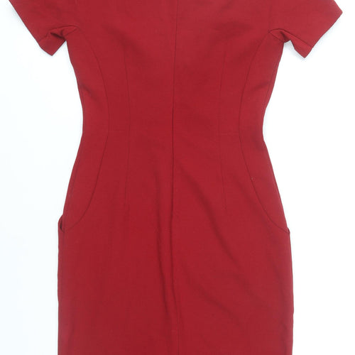 Next Women’s Red Sheath Knee Length Dress Size 6