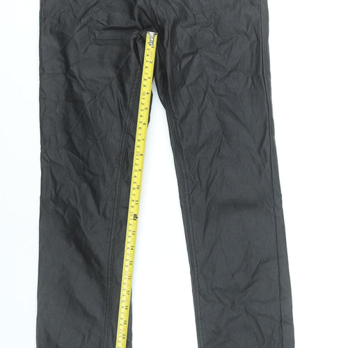 Stradivarius Women’s Black Slim Fit Straight Trousers Size 8