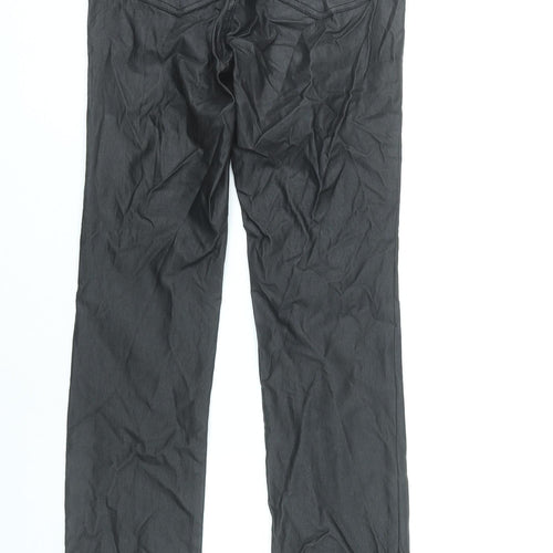 Stradivarius Women’s Black Slim Fit Straight Trousers Size 8