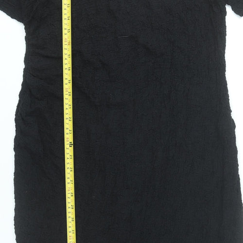 Marks and Spencer Women’s Black Sheath Dress Size 16 Short Sleeve