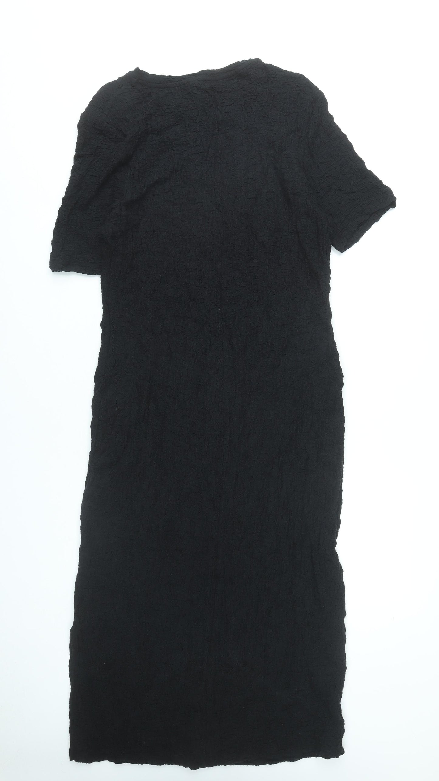 Marks and Spencer Women’s Black Sheath Dress Size 16 Short Sleeve