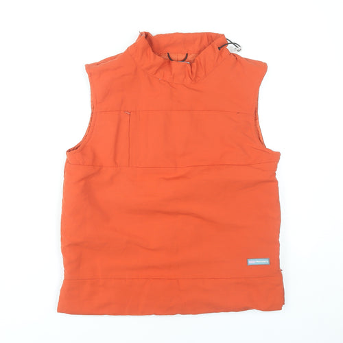Frequency Women’s Orange Sleeveless High Neck Tank Top Size 10