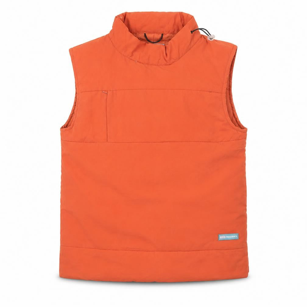 Frequency Women’s Orange Sleeveless High Neck Tank Top Size 10