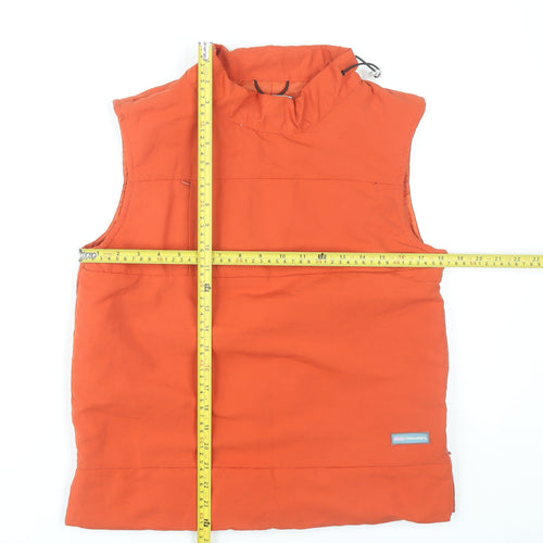 Frequency Women’s Orange Sleeveless High Neck Tank Top Size 10