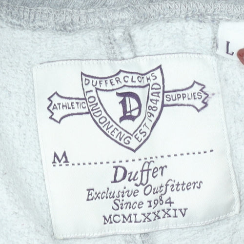 Duffer Mens Grey Sweatpants Size M Regular Fit Casual Trousers