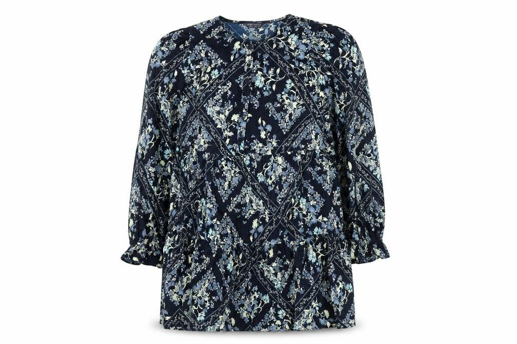 Marks and Spencer Women’s Blue Floral Shift Dress Size 16
