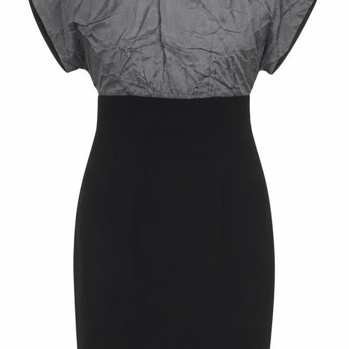 Coast Women’s Grey Black Sheath Dress Size 8 Silk Blend Formal